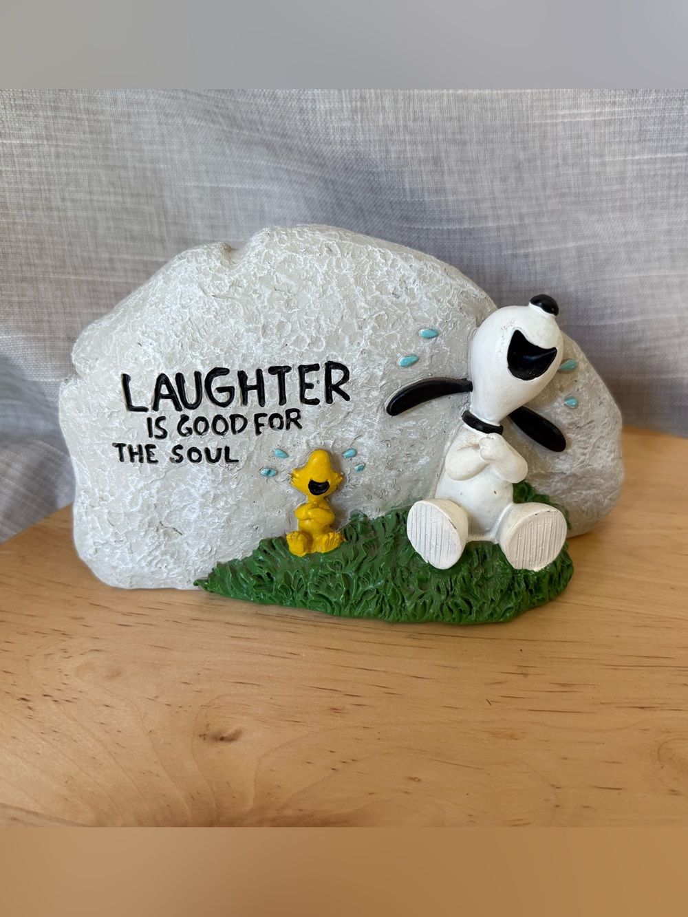 NWT Peanuts Snoopy / Woodstock "Laughter is Good for the Soul" outdoor Statue